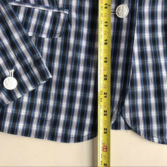 NEW Banana Republic Poplin Plaid Blazer - Picture 7 of 11